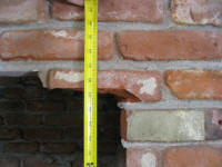 Upper Right Corner After Modification with Straight Edge