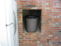 Wall Oven Cutout Before Modification
